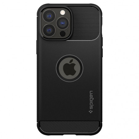 Apple iPhone 13 Pro Max Hülle Spigen Armor Kohlenstoff-Faser, Elegant  Schwarz