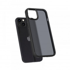 Apple iPhone 13 Hülle Spigen Ultra Hybrid Kristallklar  Matt Frostschwarz