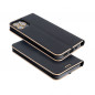 XIAOMI Redmi 10 Book Handytaschen LUNA Book Gold Elegant  Schwarz