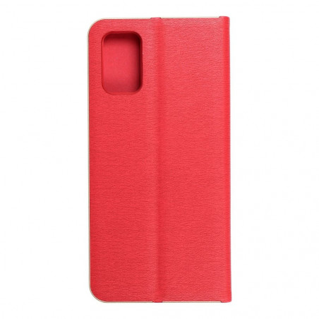 Samsung Galaxy A03 Book Handytaschen LUNA Book Gold Elegant  Rot