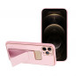 Apple iPhone 11 Pro Hülle LEATHER Case Kickstand Rosa