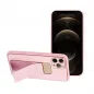 Apple iPhone 11 Pro Hülle LEATHER Case Kickstand Rosa