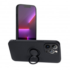 Apple iPhone 12 Pro Max Hülle Silicone ring Schwarz