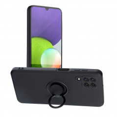 Samsung Galaxy A12 Hülle Silicone ring Schwarz