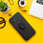 Samsung Galaxy A12 Hülle Silicone ring Schwarz