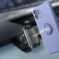 Apple iPhone SE 2020 Hülle Silicone ring Lila (Violet)