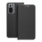 XIAOMI Redmi Note 10 Pro Max Book Handytaschen LUNA Book Carbon Kohlenstoff-Faser, Elegant  Schwarz