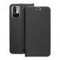 XIAOMI Redmi Note 10 Book Handytaschen LUNA Book Carbon Kohlenstoff-Faser, Elegant  Schwarz