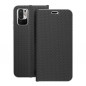 XIAOMI Redmi Note 10S Book Handytaschen LUNA Book Carbon Kohlenstoff-Faser, Elegant  Schwarz