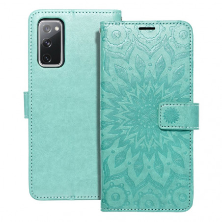 Samsung Galaxy S20 FE 5G 2022 Book Handytaschen MEZZO Book Mandala  Grün