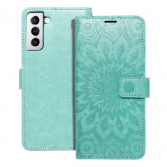 Samsung Galaxy A12 Book Handytaschen MEZZO Book Mandala  Grün