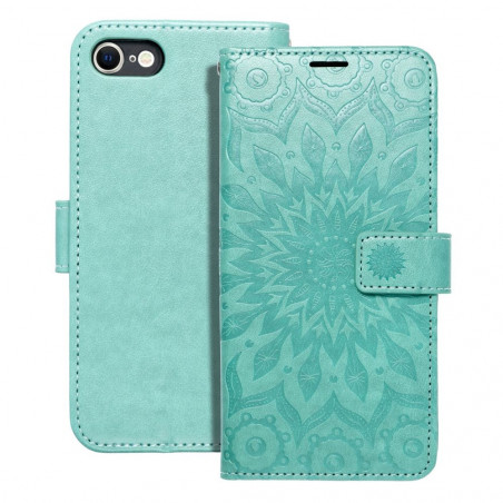 Apple iPhone 8 Book Handytaschen MEZZO Book Mandala  Grün
