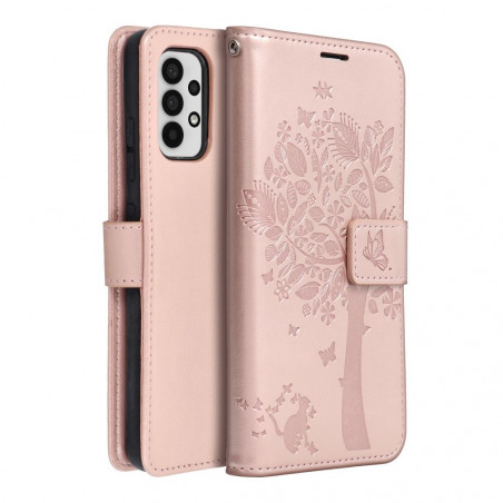 Samsung Galaxy A32 LTE Book Handytaschen MEZZO Book Baum  Roségold