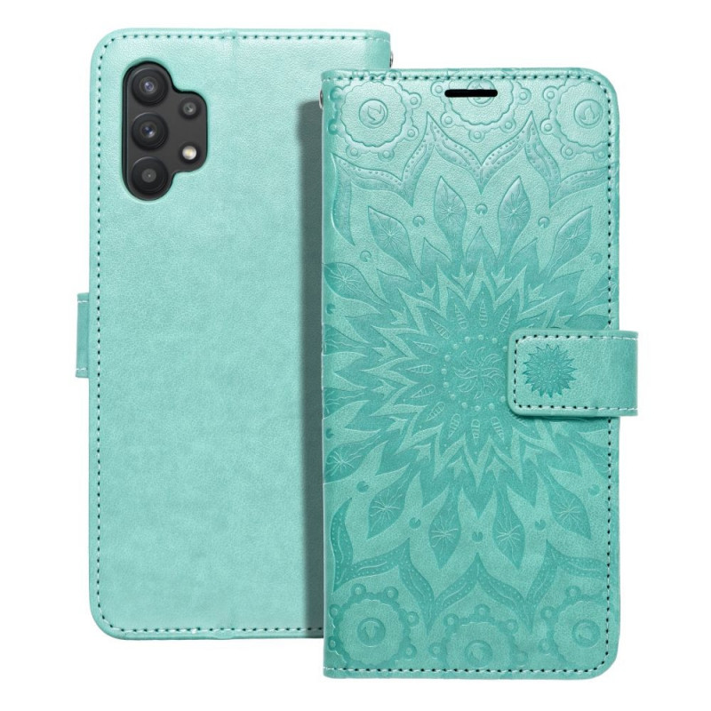 Samsung Galaxy A32 LTE Book Handytaschen MEZZO Book Mandala  Grün