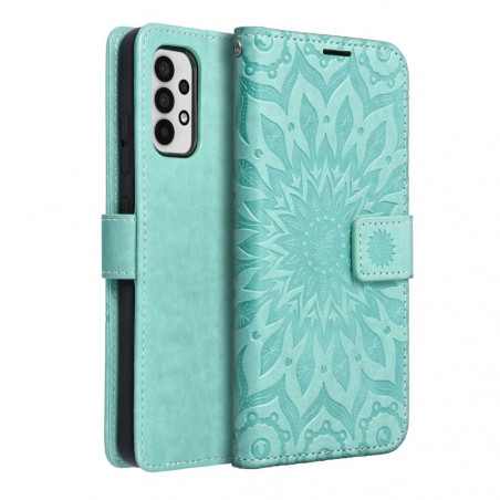 Samsung Galaxy A32 LTE Book Handytaschen MEZZO Book Mandala  Grün