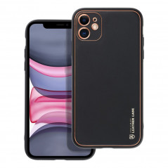 Apple iPhone 11 Hülle Leather Schwarz