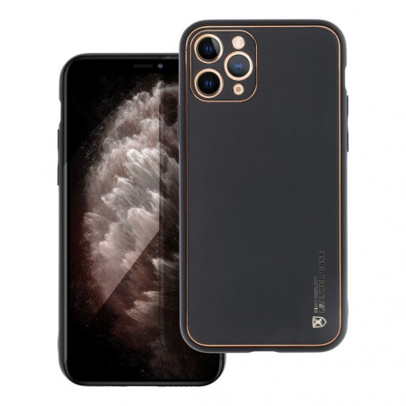 Apple iPhone 11 Pro Hülle Leather Schwarz