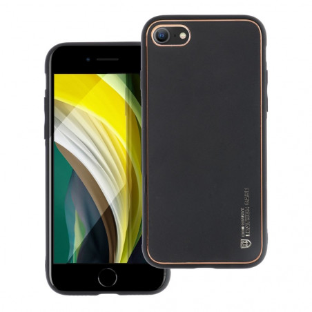 Apple iPhone 8 Hülle Leather Schwarz