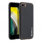 Apple iPhone SE 2020 Hülle Leather Schwarz