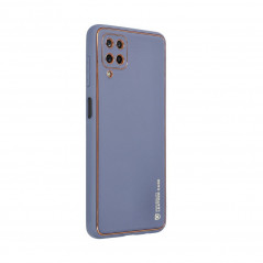 Samsung Galaxy A12 Hülle Leather Blau