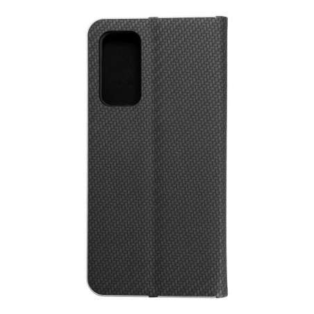 XIAOMI Mi 10T 5G Book Handytaschen LUNA Book Carbon Kohlenstoff-Faser, Elegant  Schwarz