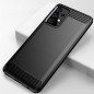 Samsung Galaxy A52 LTE Hülle Carbon Elegant  Schwarz