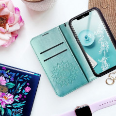 XIAOMI Redmi 9C NFC Book Handytaschen MEZZO Book Mandala  Grün