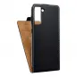 Samsung Galaxy S21 5G Flip Handytaschen Slim Flexi Fresh Schwarz