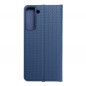 Samsung Galaxy S22 Plus Book Handytaschen LUNA Book Carbon Kohlenstoff-Faser, Elegant  Blau