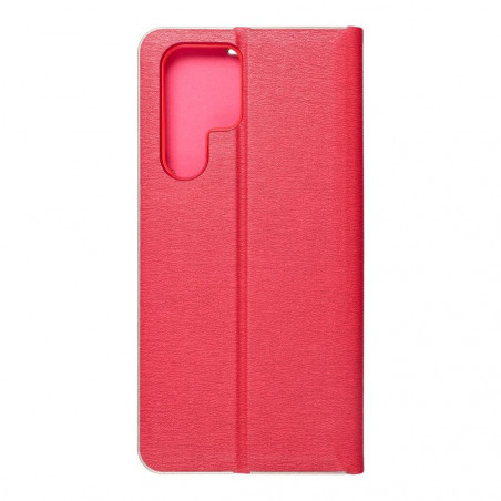Samsung Galaxy S22 Ultra Book Handytaschen LUNA Book Gold Elegant  Rot
