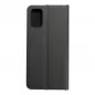 Samsung Galaxy A03 Book Handytaschen LUNA Book Carbon Kohlenstoff-Faser, Elegant  Schwarz