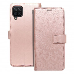 Samsung Galaxy A12 Book Handytaschen MEZZO Book Mandala  Roségold