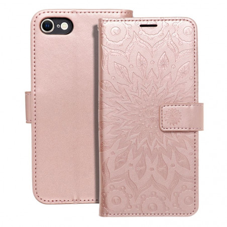Apple iPhone 8 Book Handytaschen MEZZO Book Mandala  Roségold