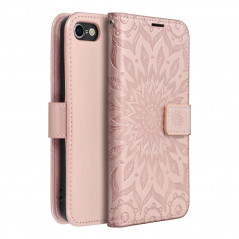 Apple iPhone 8 Book Handytaschen MEZZO Book Mandala  Roségold