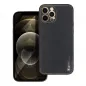 Apple iPhone 12 Pro Max Hülle Leather Schwarz