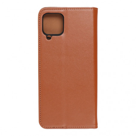Samsung Galaxy A22 LTE Book Handytaschen Leather case SMART PRO Elegant  Braun