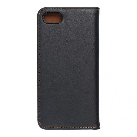 Apple iPhone SE 2022 5G Book Handytaschen Leather case SMART PRO Elegant  Schwarz