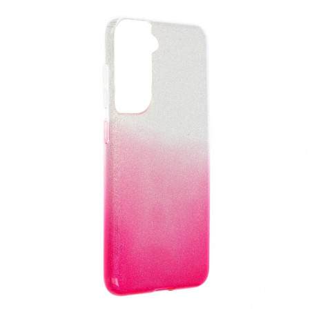 Samsung Galaxy S21 FE 5G Hülle Shining Transparent und Pink