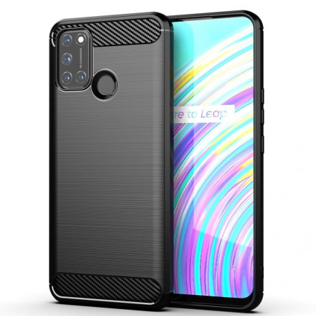 Oppo A53s Hülle Carbon Elegant  Schwarz