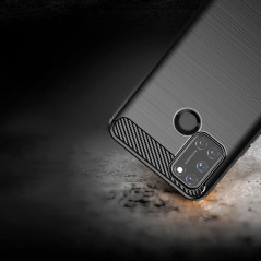 Oppo A53s Hülle Carbon Elegant  Schwarz