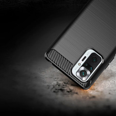 XIAOMI Redmi Note 10 Pro Max Hülle Carbon Elegant  Schwarz