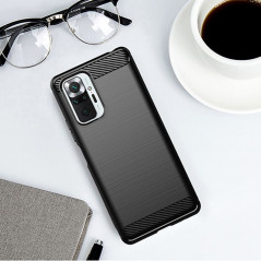 XIAOMI Redmi Note 10 Pro Max Hülle Carbon Elegant  Schwarz