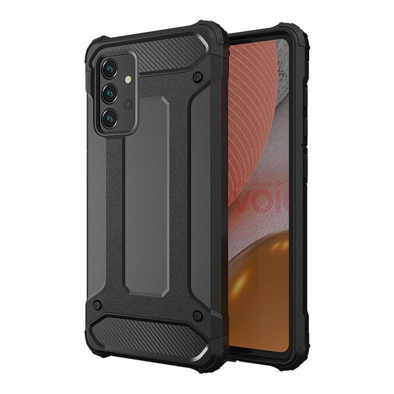 Samsung Galaxy A72 5G Gehärtete Abdeckung Armor Schwarz