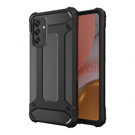 Samsung Galaxy A72 5G Gehärtete Abdeckung Armor Schwarz