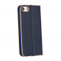 Apple iPhone SE 2020 Book Handytaschen LUNA Book Gold Elegant  Navy blau