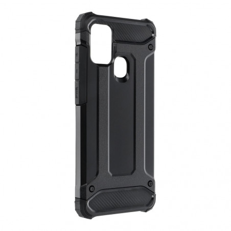 Samsung Galaxy A21s Gehärtete Abdeckung Armor Schwarz