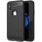 Apple iPhone XS Hülle Carbon Elegant  Schwarz