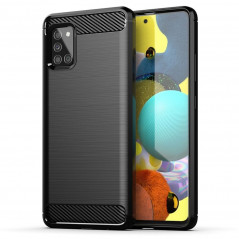 Samsung Galaxy A51 LTE Hülle Carbon Elegant  Schwarz