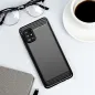 Samsung Galaxy A51 LTE Hülle Carbon Elegant  Schwarz