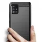 Samsung Galaxy A51 LTE Hülle Carbon Elegant  Schwarz